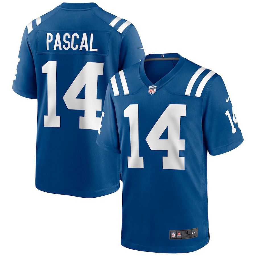 Men Indianapolis Colts #14 Zach Pascal Nike Royal Game NFL Jersey